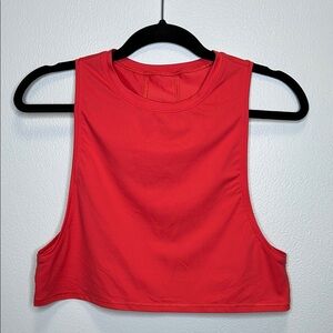 Lululemon Athletic Red Sleeveless Crop Top